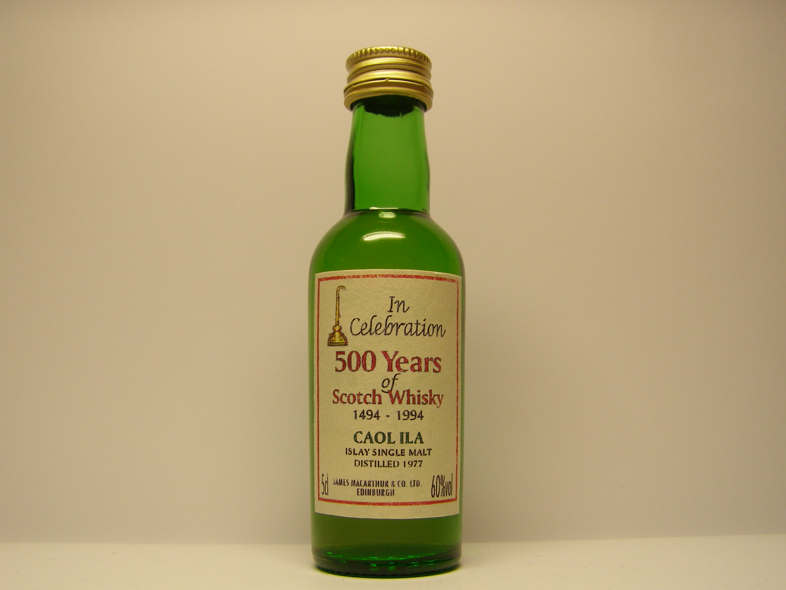 ISMSW 1977 "James MacArthur´s" 5cl 60%vol